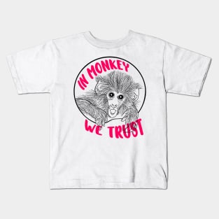 In Monkey We Trust Kids T-Shirt